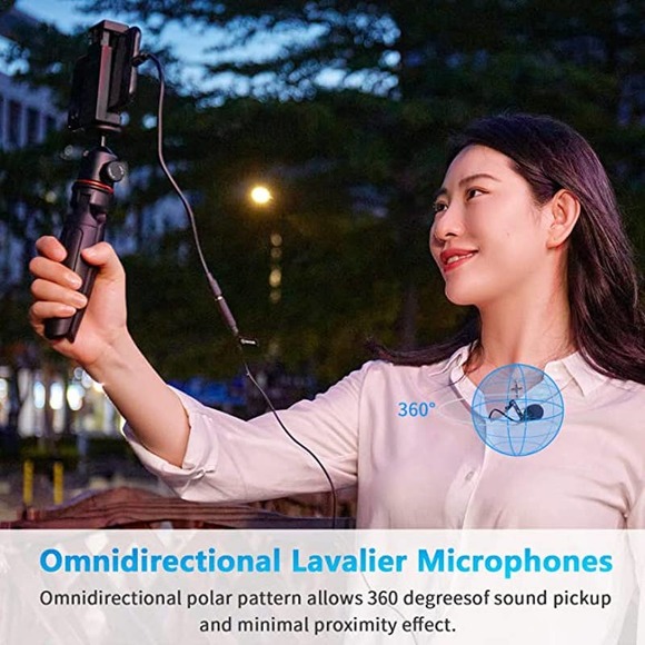 BOYA M2D Dual Mini Lavalier omnidirectional Microphone for iOS Devices - Picture 5 of 6